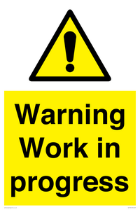 Warning Work in progress